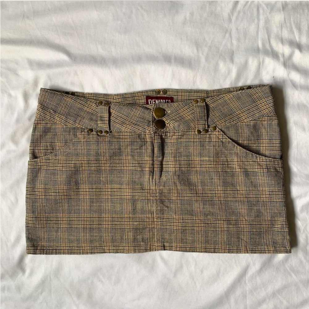 Vintage Plaid Mini Skirt